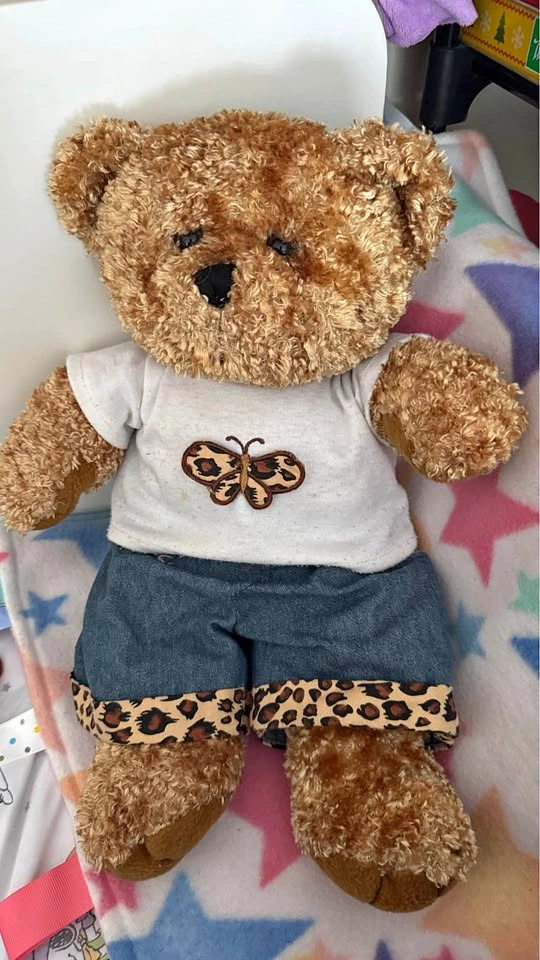 Bear Factory Brown Plush Teddy Bear Butterfly Shirt & Shorts, 20