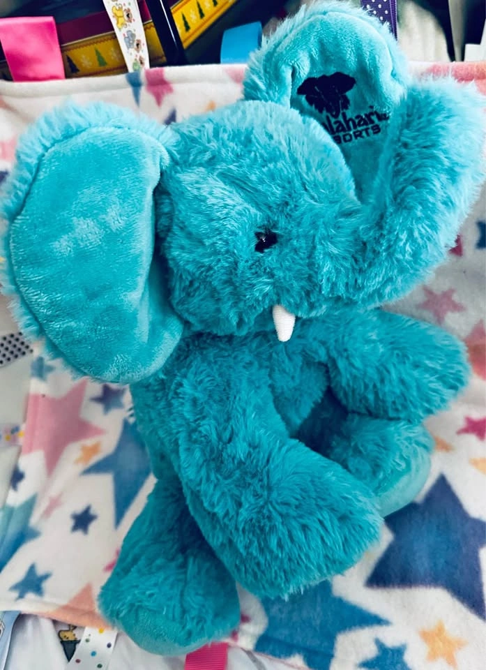 Blue Wishpets elephant plush