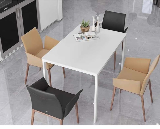 GLASSARA 44"X30" WHITE DINING TABLES