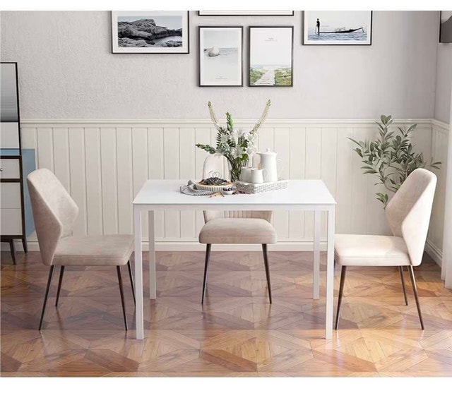 GLASSARA 44"X30" WHITE DINING TABLES - photo 4
