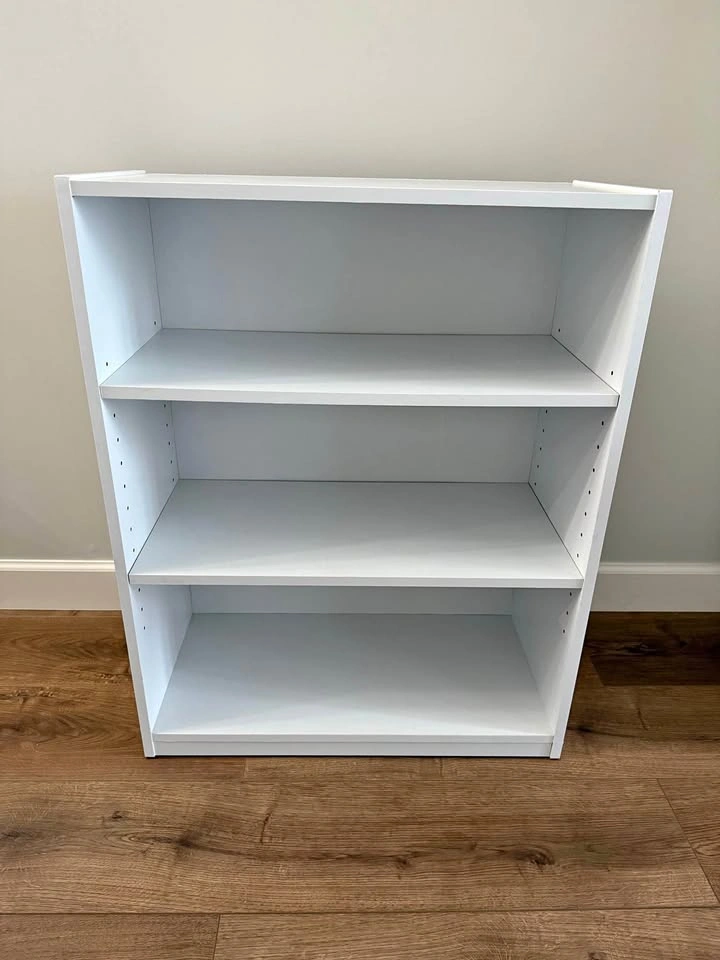 Miniature white bookshelf