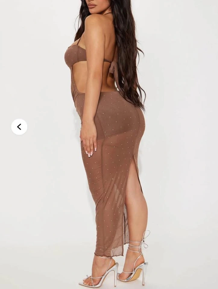 Fashion Nova Rhinestone Maxi Dress - photo 2