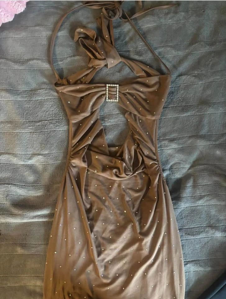 Fashion Nova Rhinestone Maxi Dress - photo 3