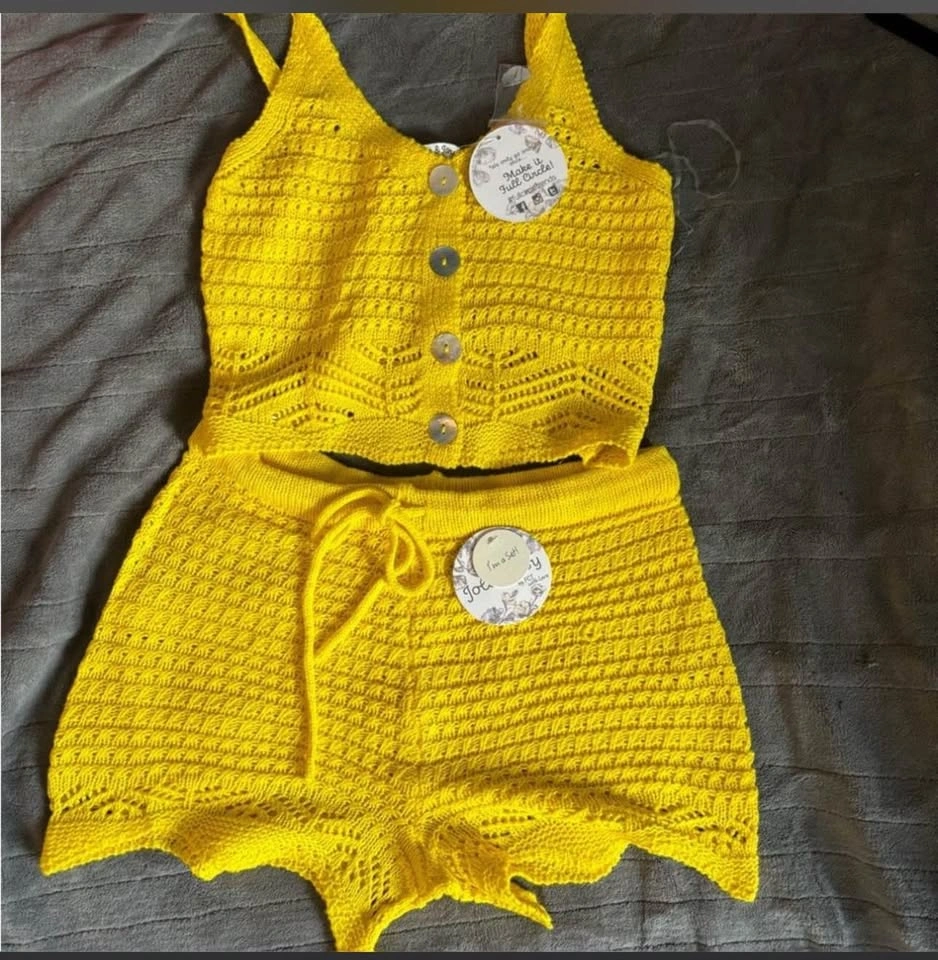 Fashion Nova Crochet Shorts Set - photo 2