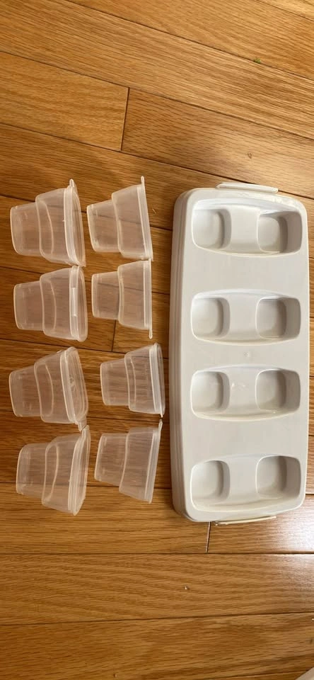 Baby Food Freezer Cubes Containers - 4 Trays - photo 2