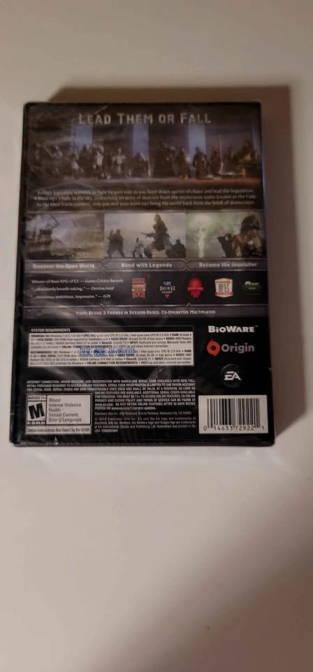 New Dragon Age Inquisition PC DVD-ROM Game Sealed - photo 2
