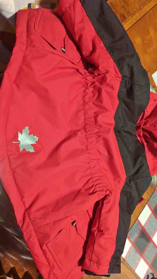 Canadiana baby jacket and snow pants
