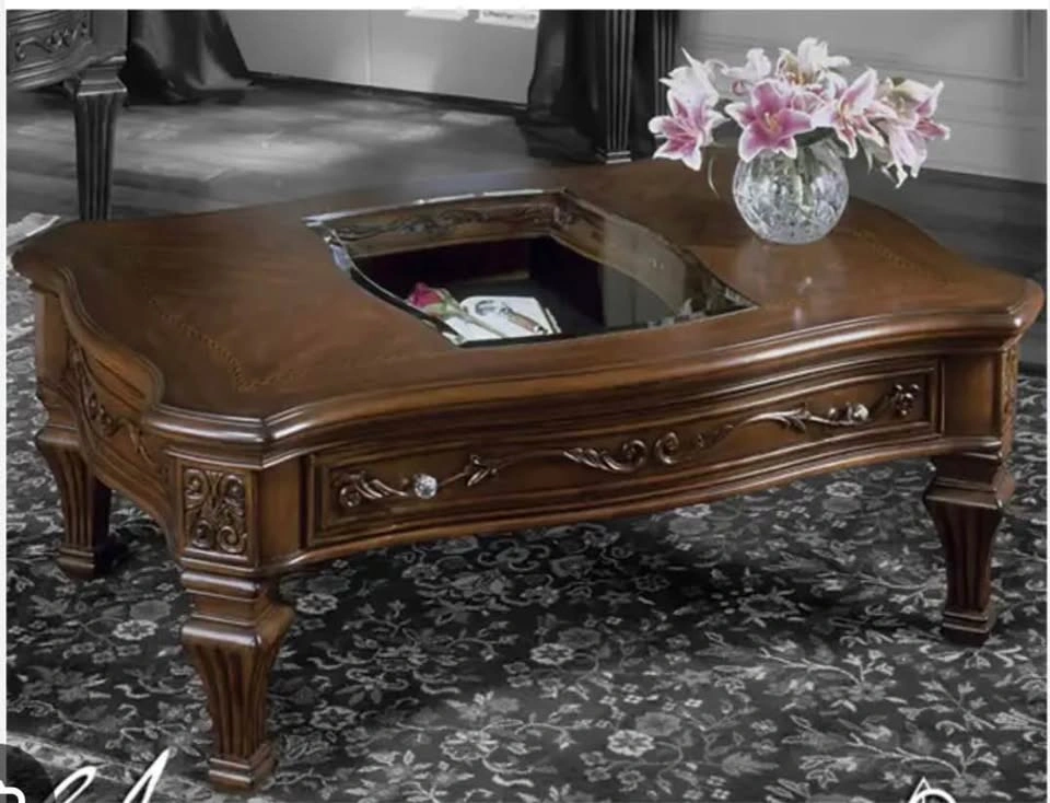 AICO wall unit, Server with Mirror, and 3-pc Coffee Table Set - photo 4