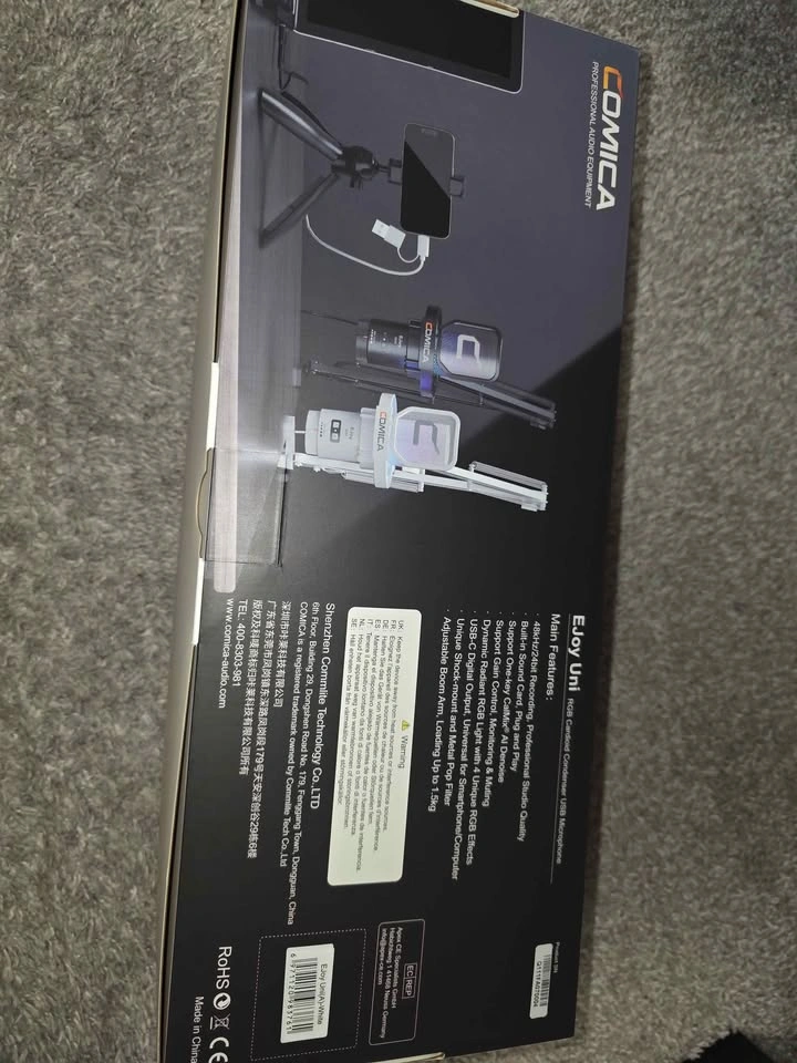Comica EJoy Uni RGB Cardioid Condenser USB Microphone - photo 3