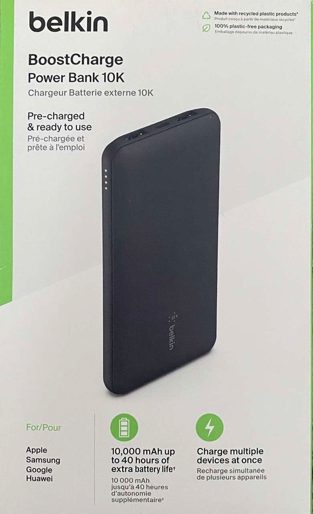 Belkin BoostCharge 10K Power Bank – Brand New - photo 2