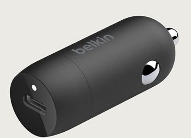 Belkin BoostCharge 20W USB-C Car Charger – Brand New