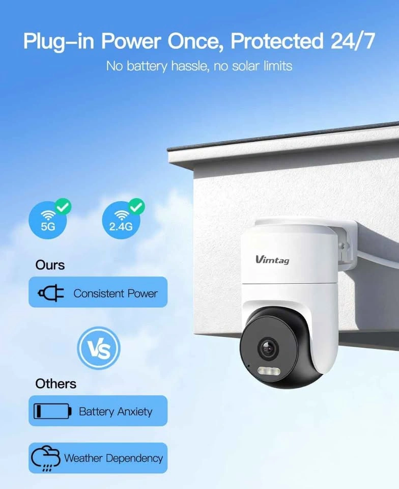 Vimtag Outdoor Security Camera with Color Night Vision - photo 3