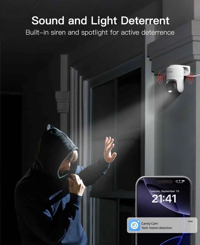 Vimtag Outdoor Security Camera with Color Night Vision - photo 5