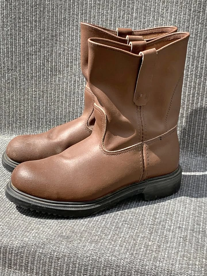 Red Wing Steel Toe Work Boots Size 8 3B 1225