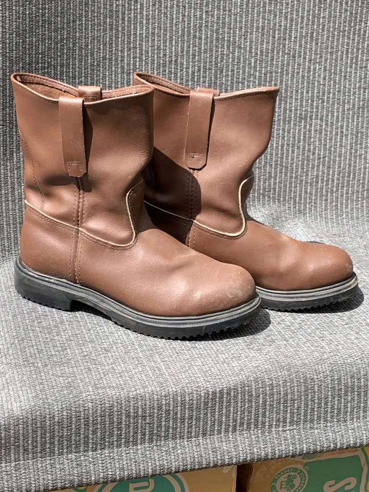 Red Wing Steel Toe Work Boots Size 8 3B 1225 - photo 2