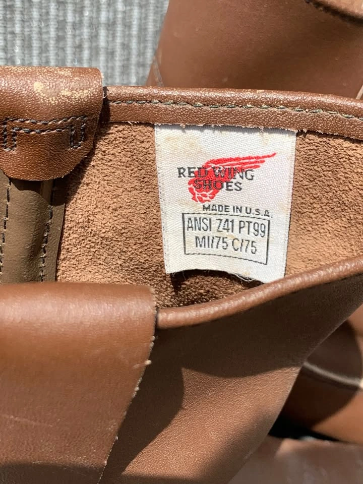Red Wing Steel Toe Work Boots Size 8 3B 1225 - photo 3