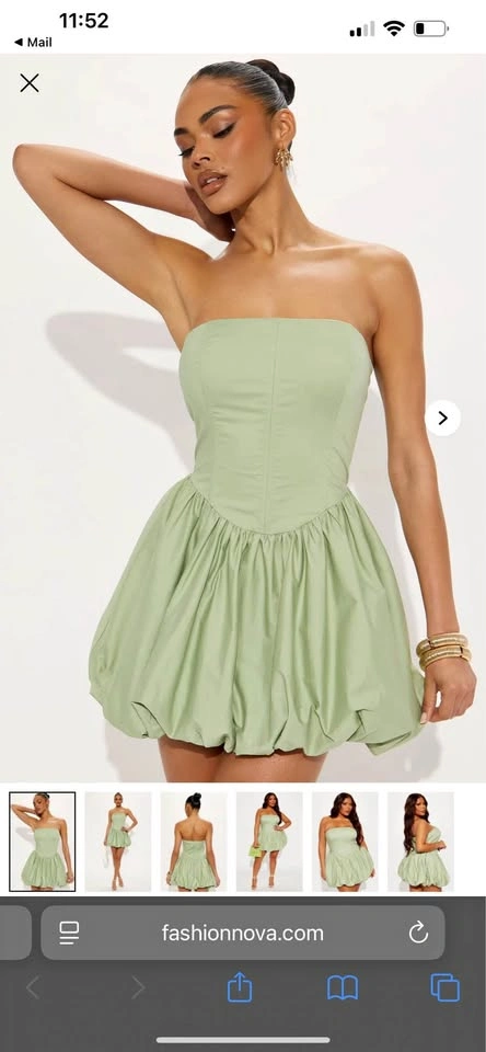 Bubble mini dress