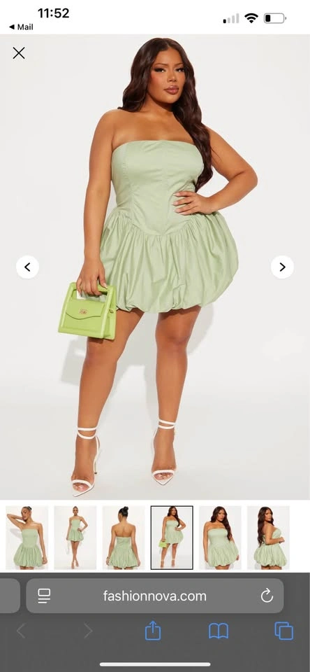 Bubble mini dress - photo 4