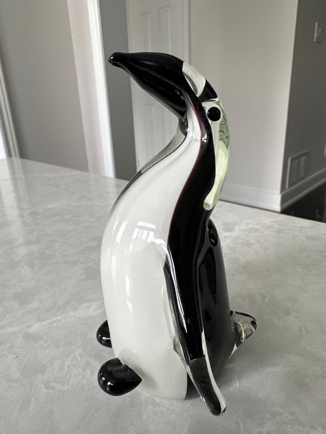 Murano, Alfredo Barbini hand-blown glass penguin sculpture - photo 3