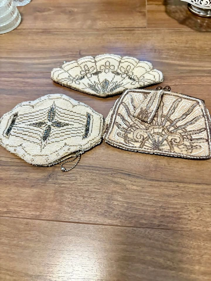 Vintage Hand-Beaded Evening Purses – Set of 3 Art Deco Style