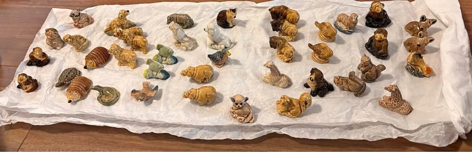 Vintage Red Rose Tea Animal Figurines Collection