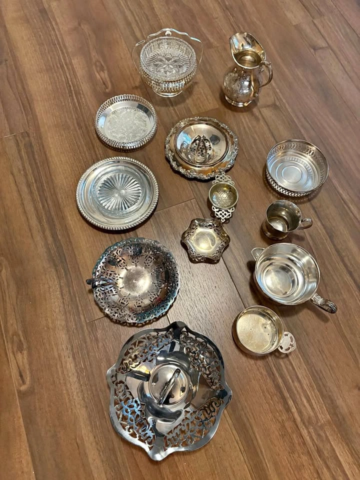 Vintage Silver Plated Serving Pieces Lot