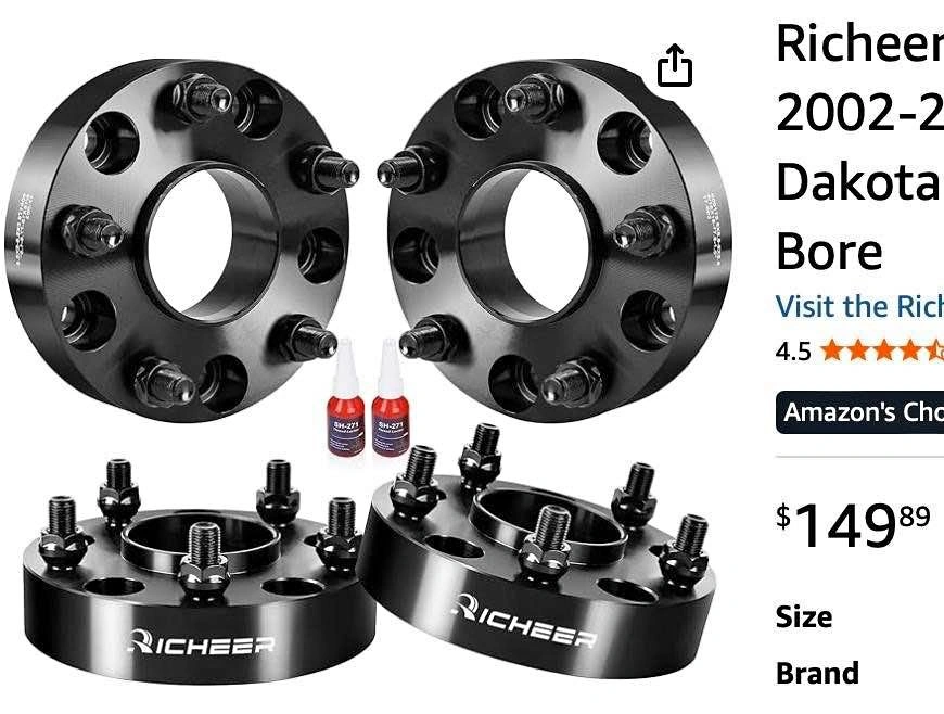 Richeer 1.5” Hub Centric Wheel Spacers 5x5.5 (Ram 1500)
