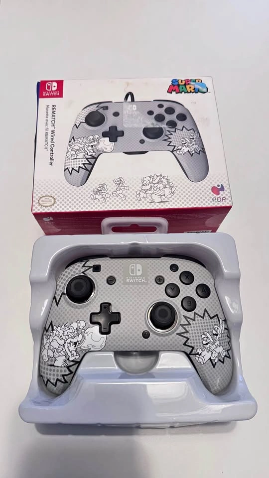 New - Nintendo Switch PDP REMATCH Wired Controller Super Mario