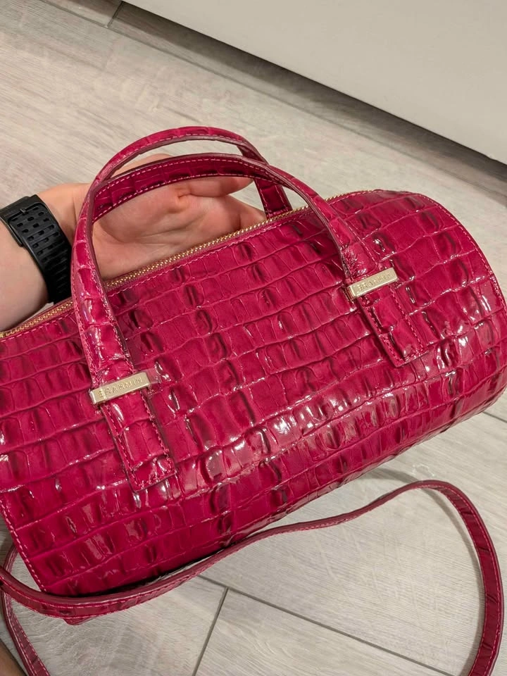Brahmin CLAIRE PINK Melbourne Leather Satchel Crossbody Bag - photo 3