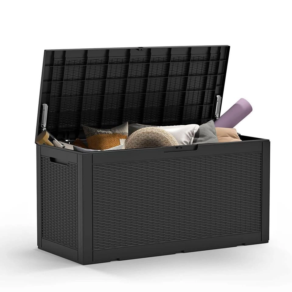 Black 100 Gallon Outdoor Patio Box