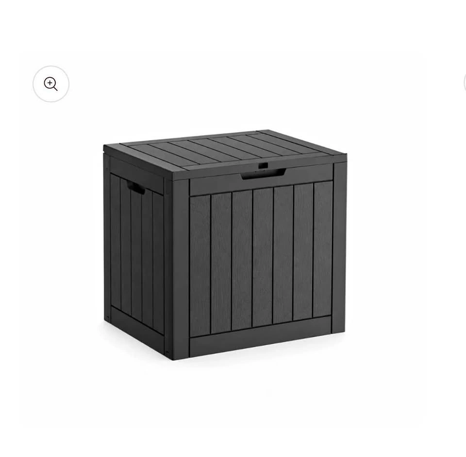 Black 31 Gallon Outdoor Storage Patio Box