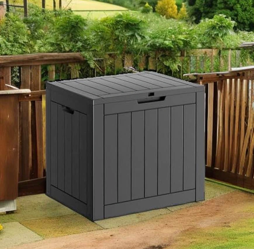 Black 31 Gallon Outdoor Storage Patio Box - photo 4