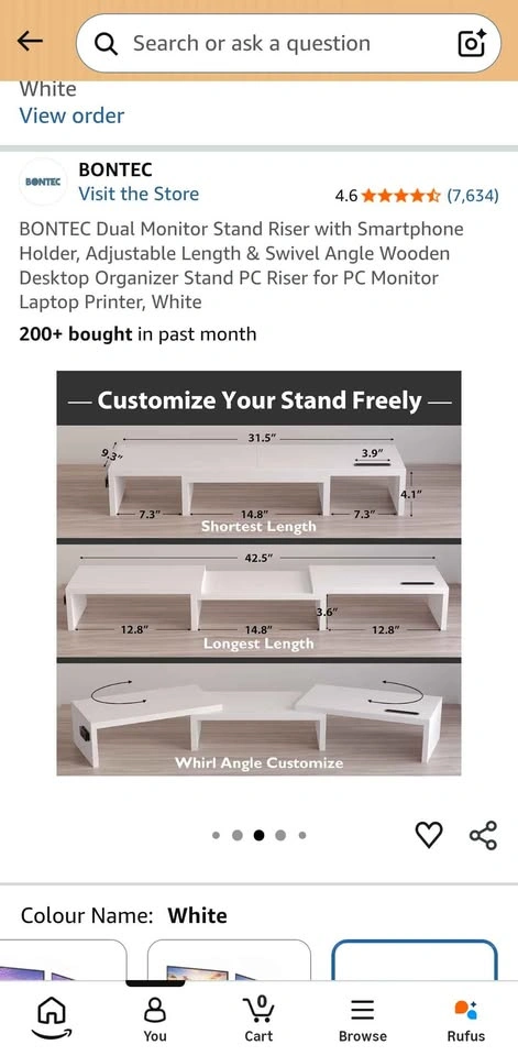 Dual monitor stand - photo 5