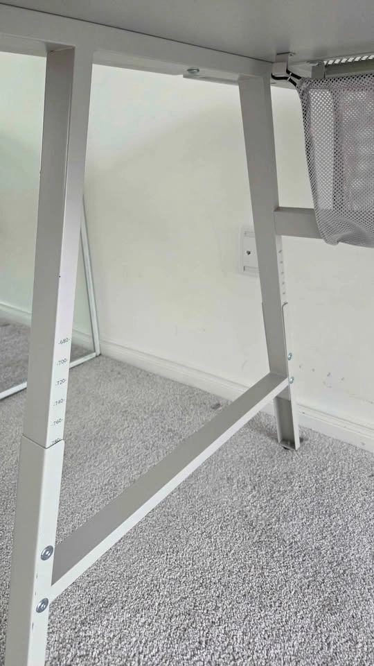 Ikea UTESPELARE Desk, Light Grey - photo 5