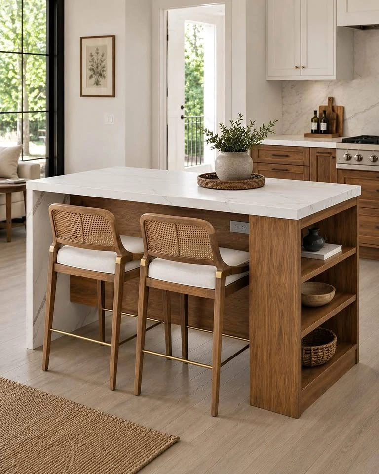 61” Kitchen Island With Adjustable Shelves - Brand New