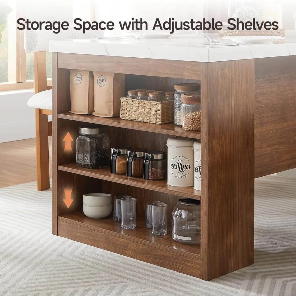 61” Kitchen Island With Adjustable Shelves - Brand New - photo 3