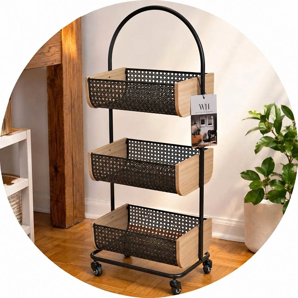 Wellington & Hawke 3-Tier Rolling Storage Cart