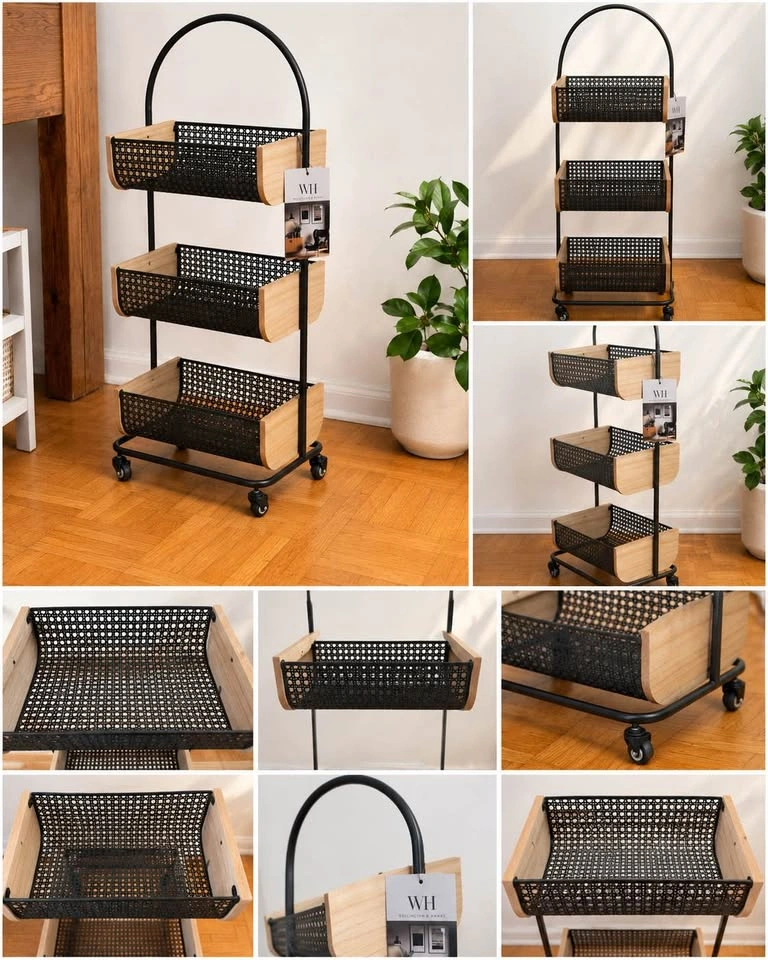 Wellington & Hawke 3-Tier Rolling Storage Cart - photo 2