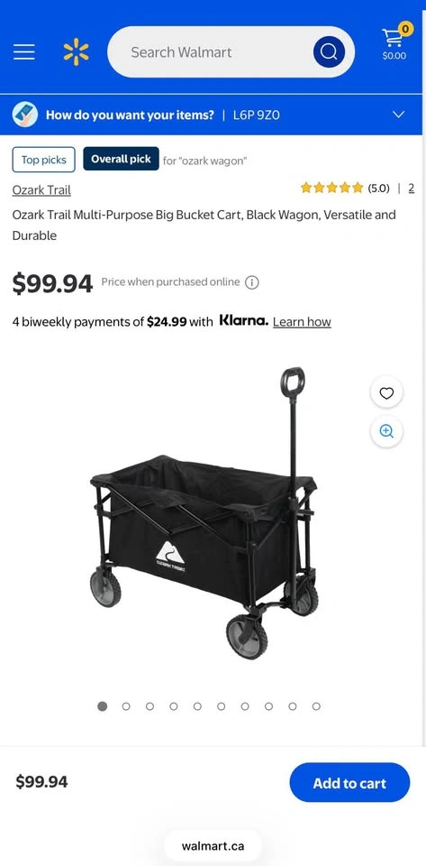 Ozark Trail Heavy Duty Black Collapsible Utility Wagon - photo 2