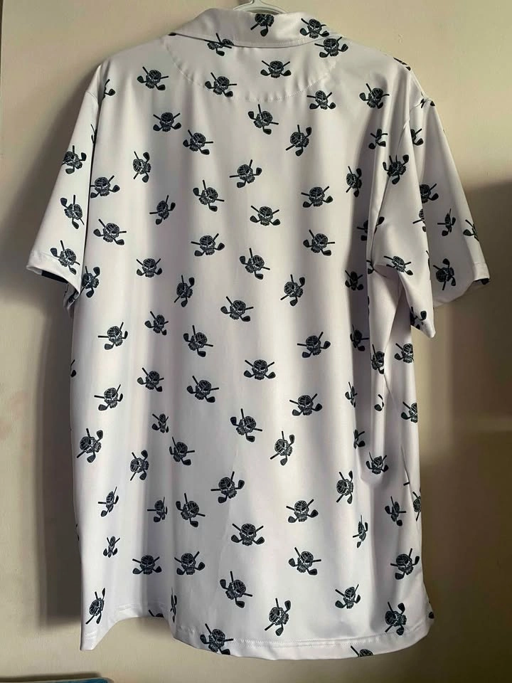 Tattoo Golf Lucky 13 Series skull golf polo shirt. X-Large - photo 2