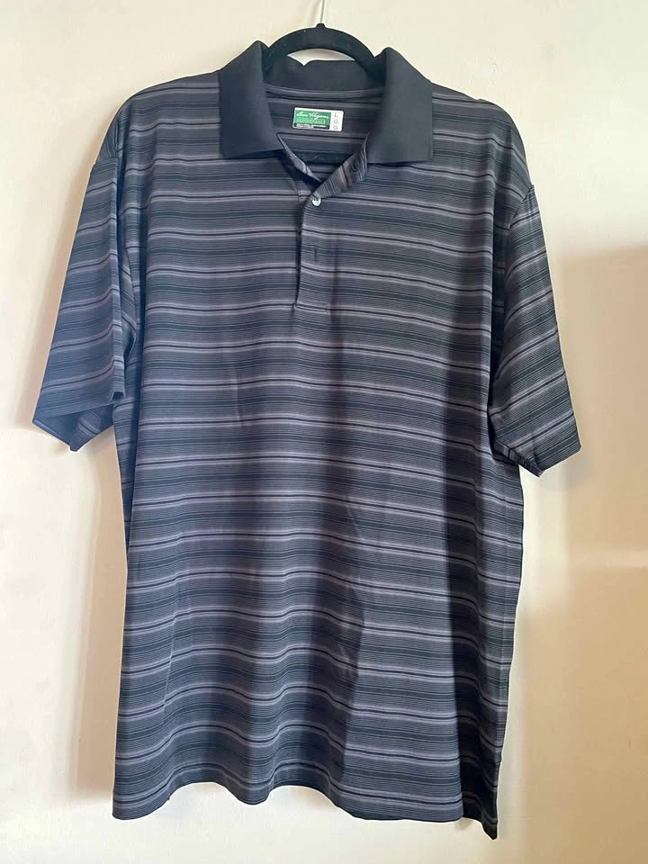 Ben Hogan Performance Striped Polo Shirt Large