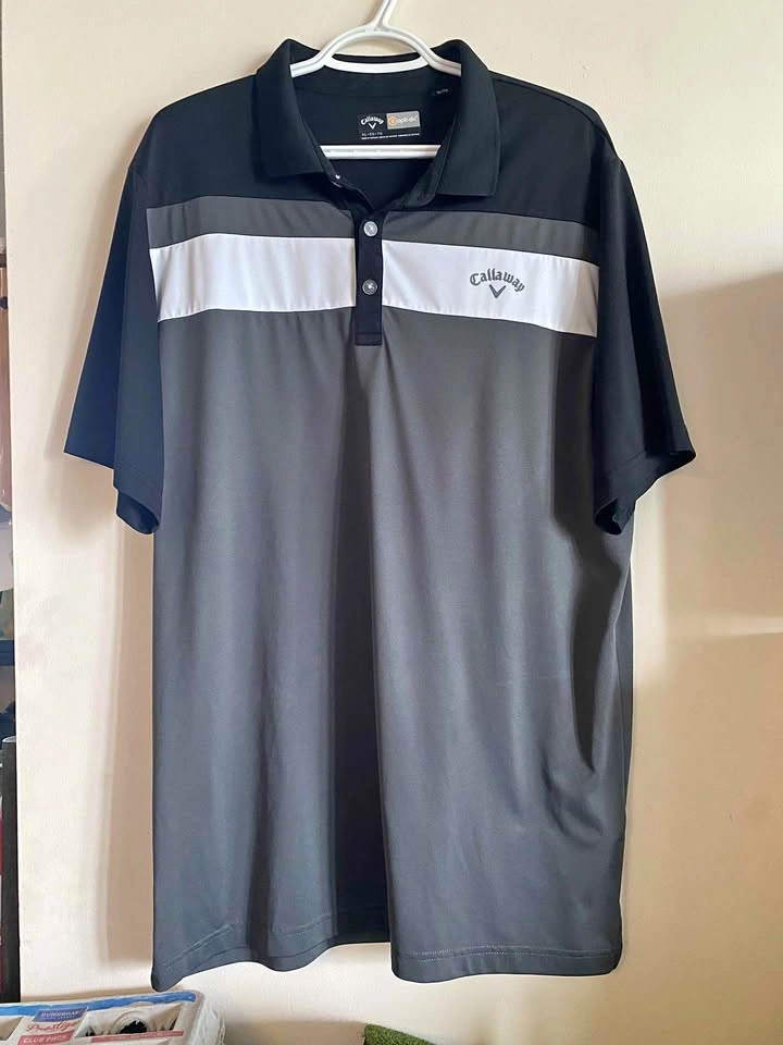 Callaway Opti-Dri Striped Polo Shirt XL
