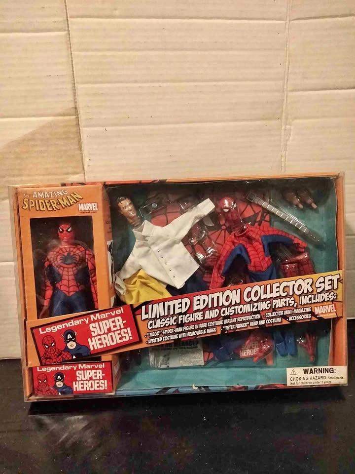 SPIDER-MAN 8" Retro Mego Style Limited Collector Figure Set