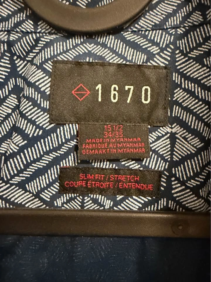 1670 Slim Fit Stretch Button Up Shirt - photo 2