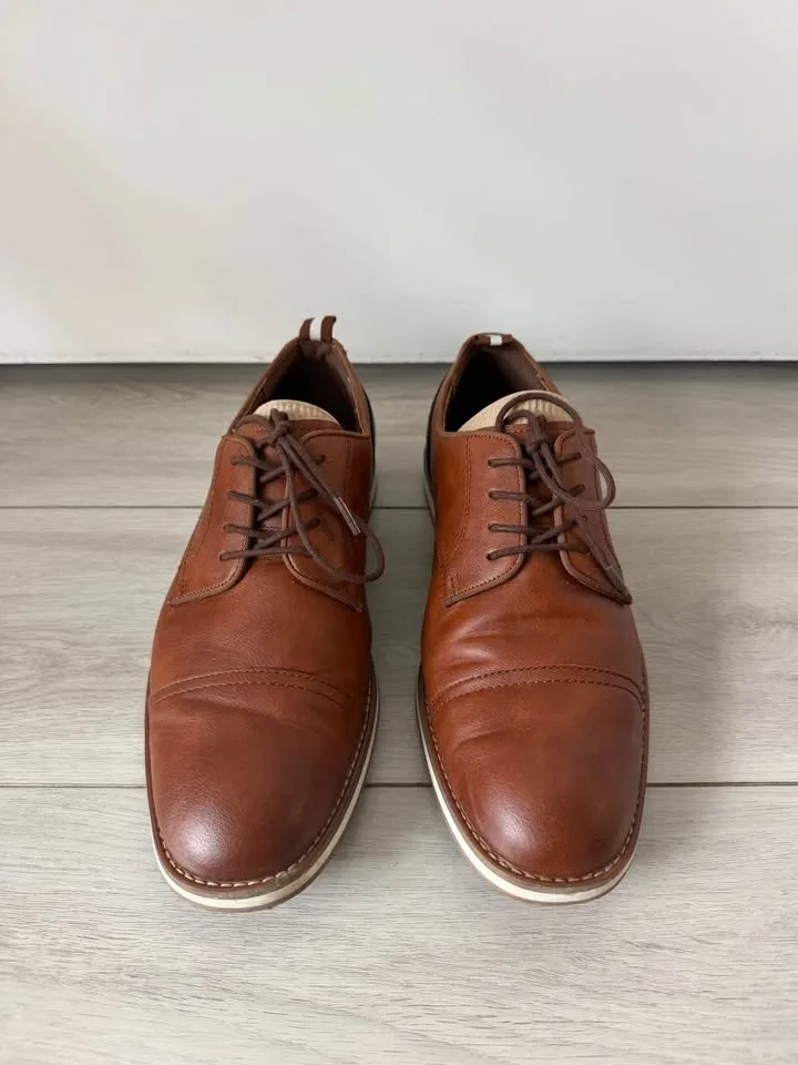 Call It Spring Men's Brown Vegan Cap Toe Dress Shoes - photo 2