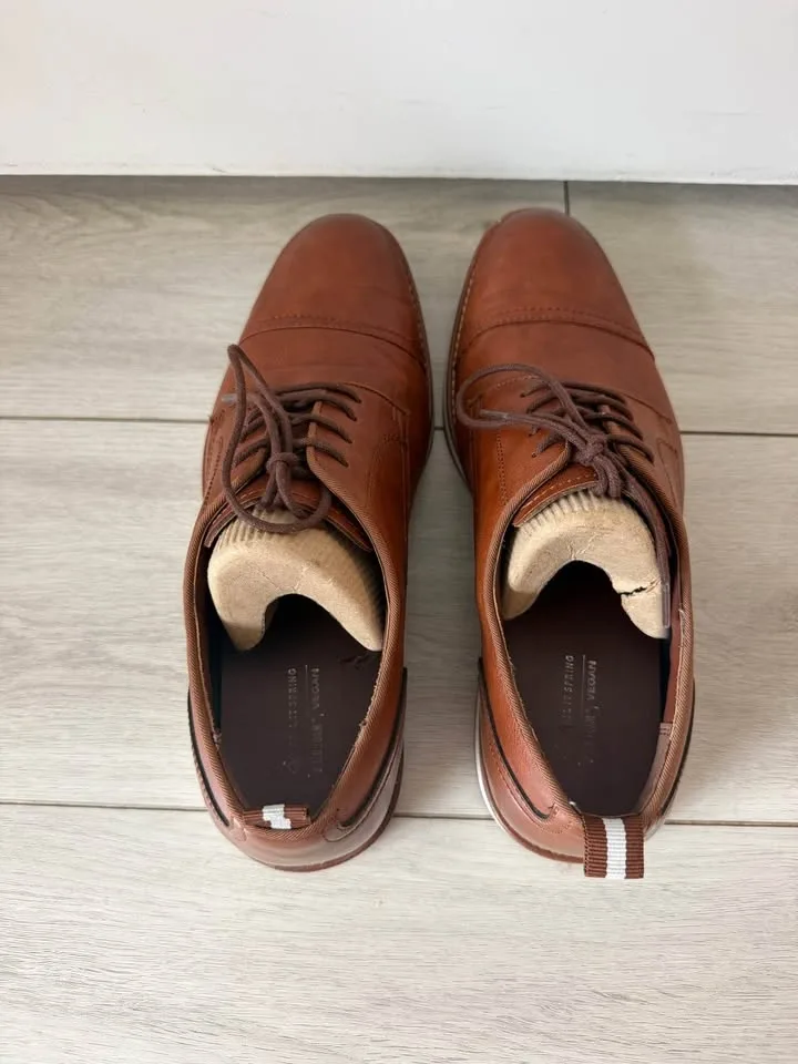 Call It Spring Men's Brown Vegan Cap Toe Dress Shoes - photo 3