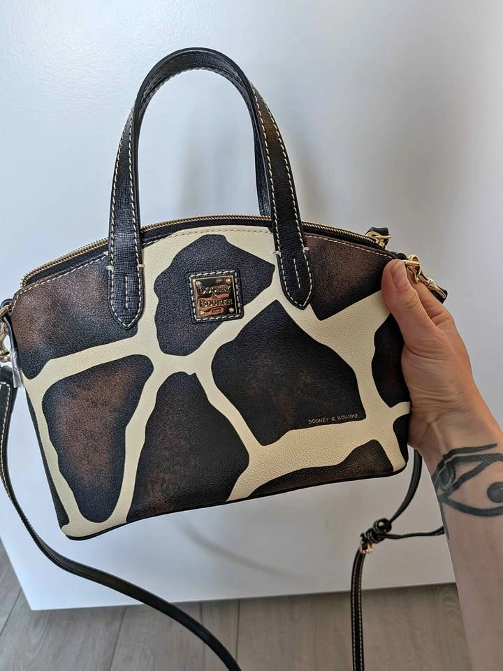 Rare Vintage Giraffe Print Dooney&Burke