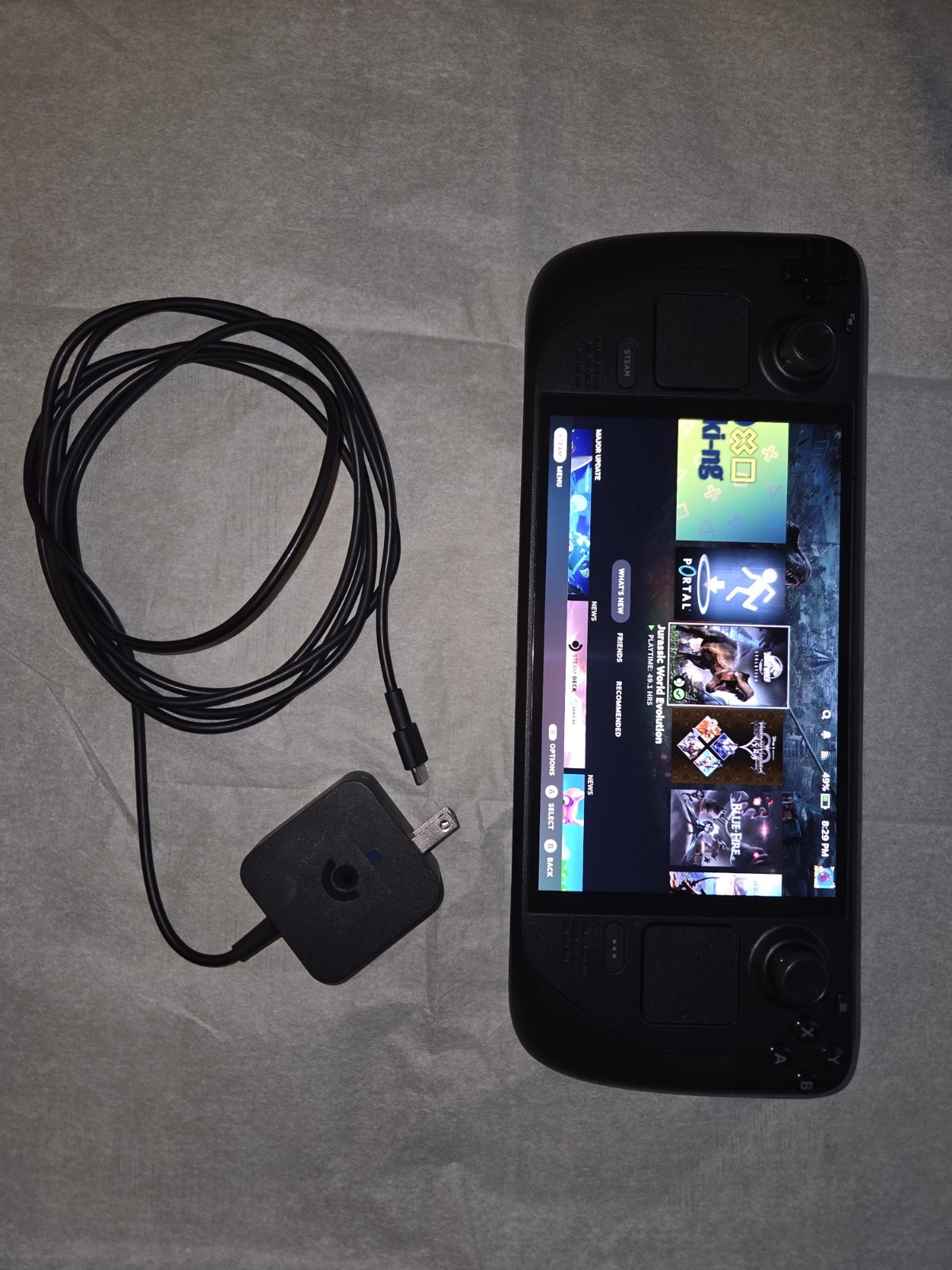 Steam Deck 1TB Black Handheld System Wi-Fi, Charger & Carrying C - photo 2