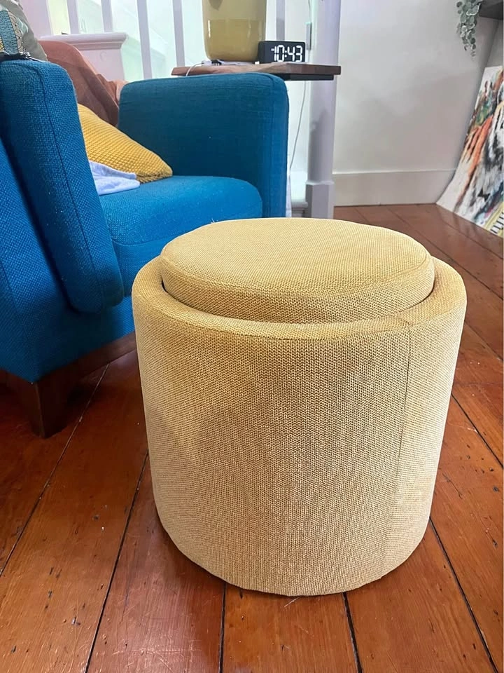 Mustard yellow side table