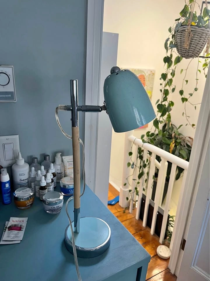 Small Blue Desk Lamp